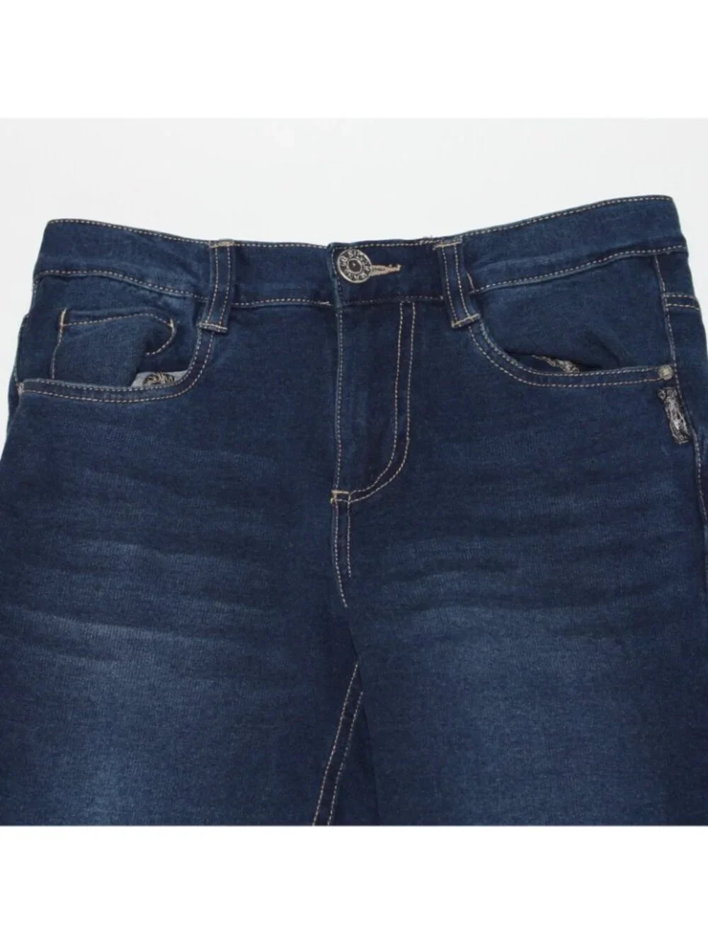 Silver Jeans Nathan Girl's Dark Navy Blue Stretch Denim Jean Pants in size 10